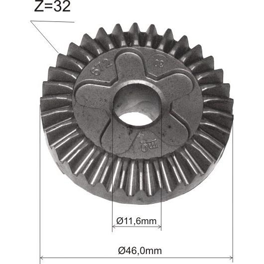 Rueda Dentada BOSCH 4 1/2&quot;  GWS 850 / SKIL 9230 Amoladora / BOSCH-1-B-2-E-4