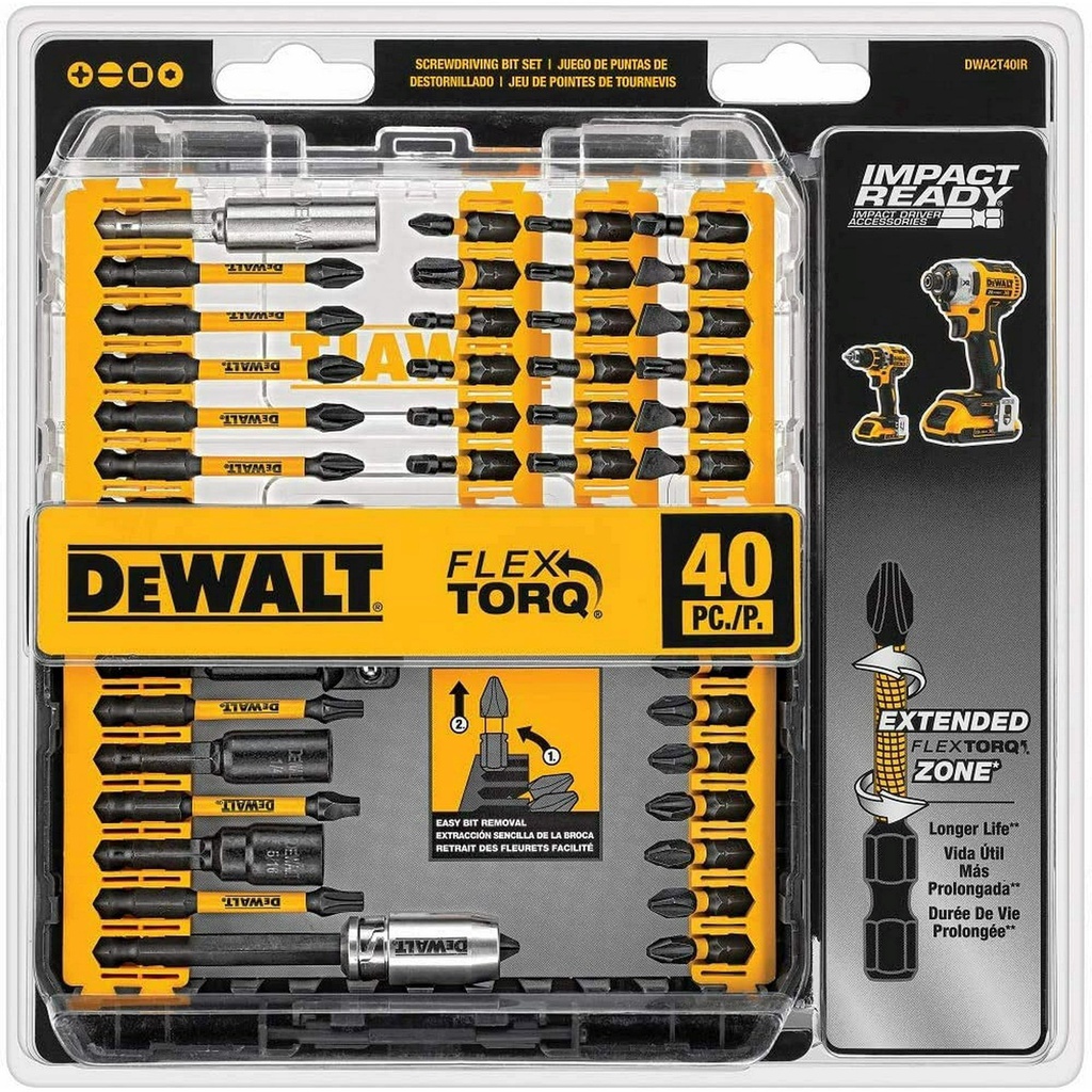 Kit de Puntas Magneticas 40 Piezas Dewalt / DWA2T40IR / DEWALT-TABLA-7