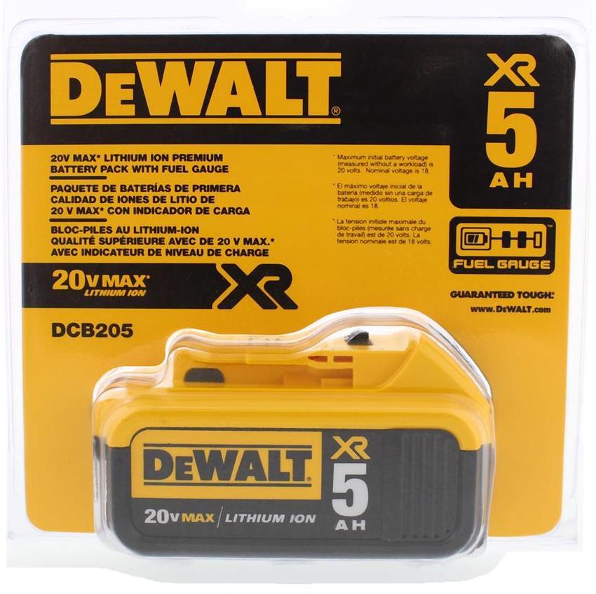 Bateria DEWALT 20 V / 5.0 Ah / DCB205 DEWALT / DEWALT-4-C-3-A