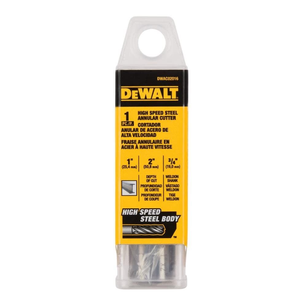 Broca Anular DEWALT 25 mm / 1" X 2" / DEWALT-TABLA-2
