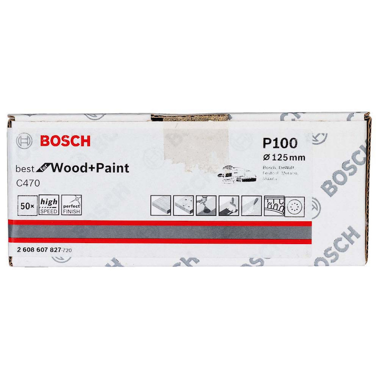 Lija Circular Gex Top BOSCH 5&quot; G100 / 8 Hoyos / BOSCH-