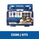 Kit Accesorios 18 Piezas Dremel EZ686-01 / BOSCH-