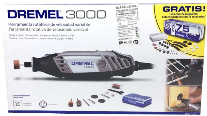 Moto Tool Dremel 3000 10 Accesorios / + 75 Accesorios / BOSCH-
