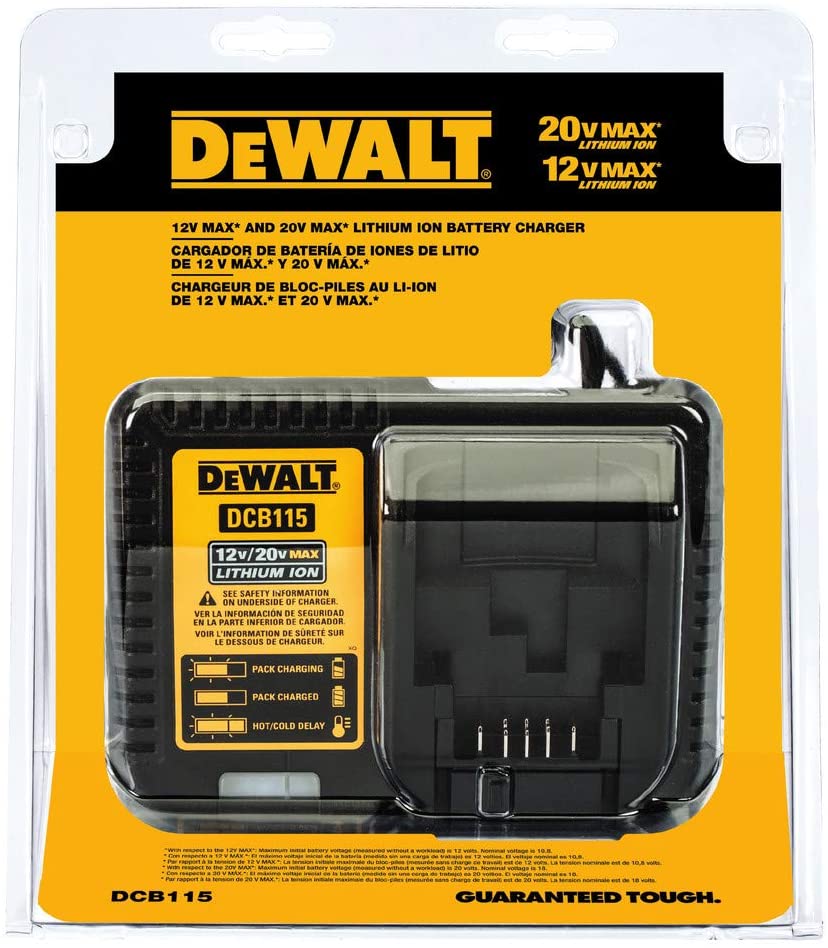 Cargador Bateria DEWALT 12V 20V LITHIUM-IO / 4 Amp HORA / DEWALT-5-D-3-B