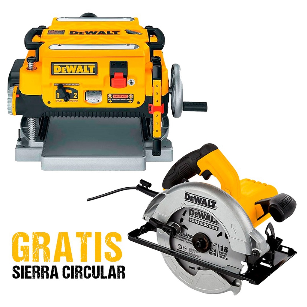 Cepilladora DEWALT Portatil de 13"/ + GRATIS DWE5615 / DEWALT-(B2)-PISO-1