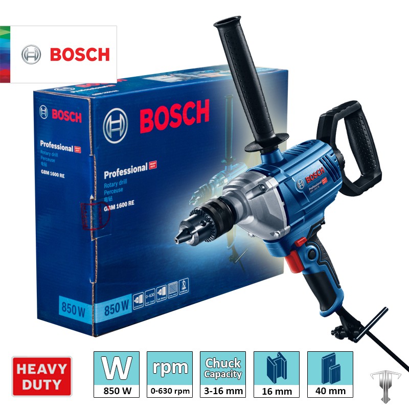 Taladro 5/8" BOSCH GBM 1600 RE BOSCH / BOSCH-12-A-3-A