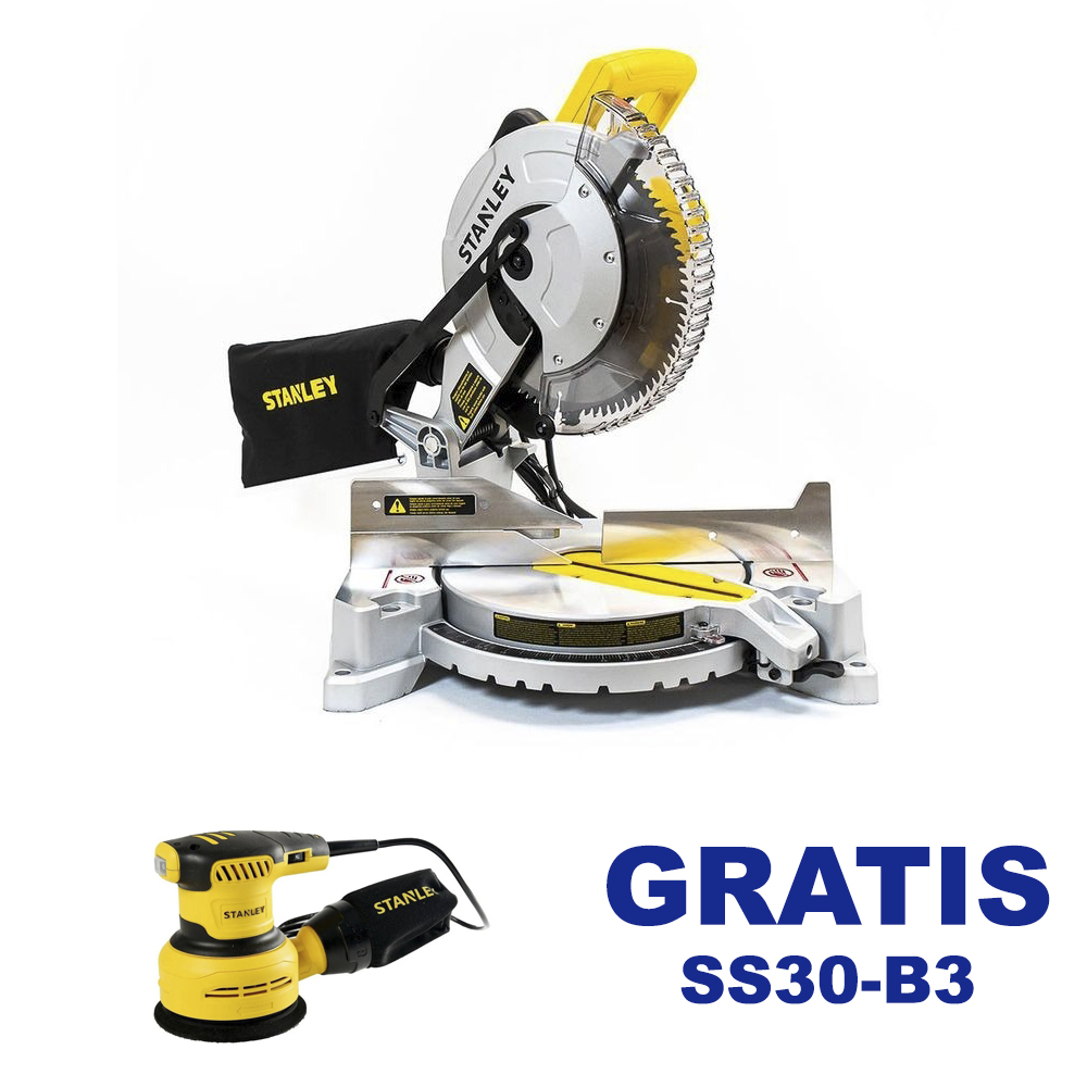 Sierra ingletadora STANLEY 10&quot; SM16-B3 ( sin Carril ) GRATIS SS30-B3 / DEWALT-