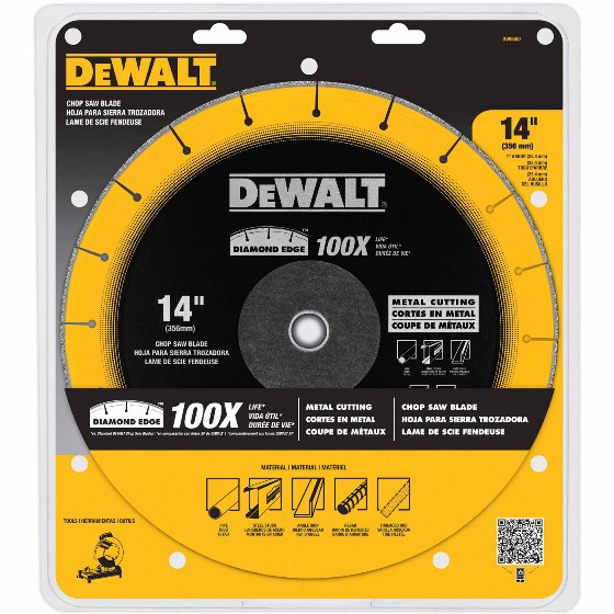 Disco de diamante 14&quot; DEWALT Corte de Metal 100 VECES MAS / DEWALT-2-Tabla-6