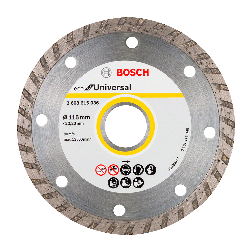 Disco de diamante 4 1/2" ECO BOSCH / Concreto TURBO / BOSCH-Tabla 6