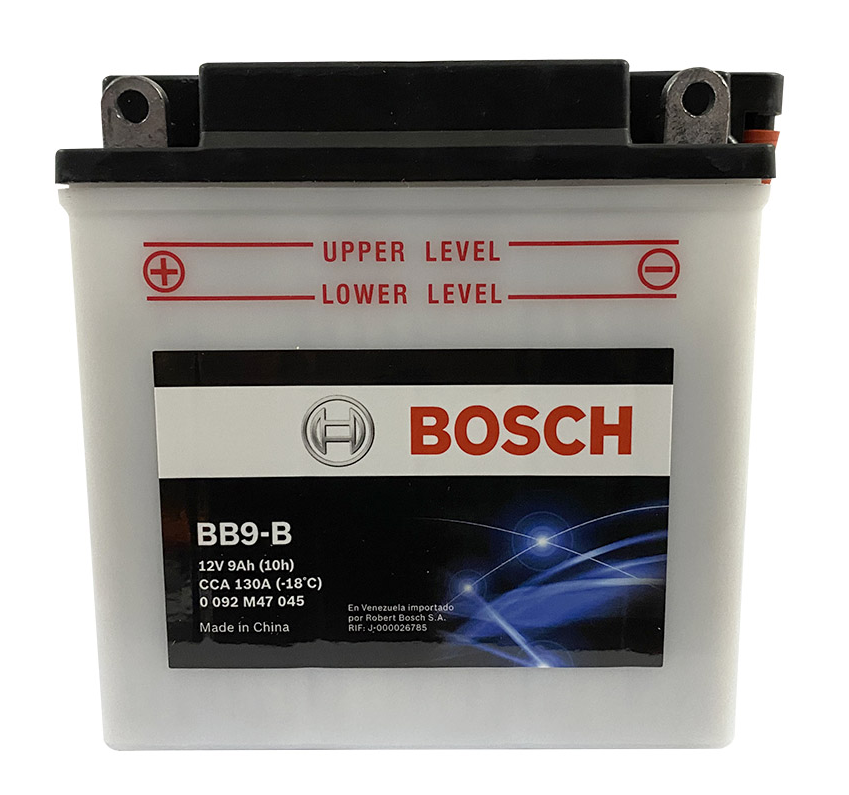 Bateria Moto 12N9-4B / BB9-B / BOSCH / 9 Ah / BOSCH-