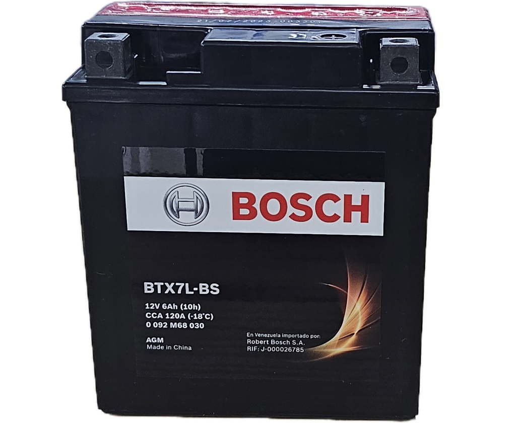Bateria Moto BTX7L-BS / YTX7L-BS /= BB5L-B / 6 Ah / BOSCH-
