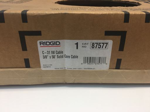 Cable de RIDGID 3/8 seccion de 50 Pies / K400 / BOSCH-