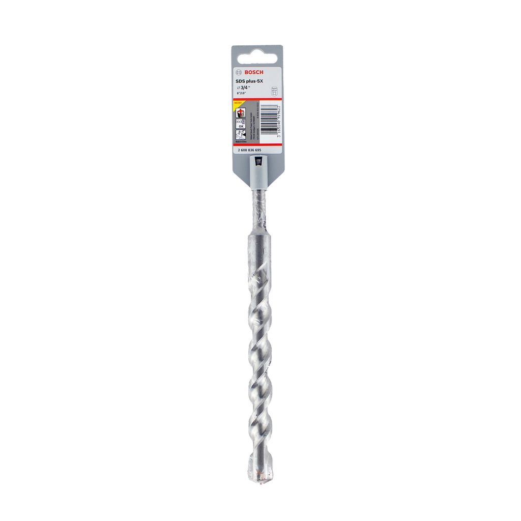 Broca SDS Plus 3/4" X 10" BOSCH / 4 LADOS / 5X / BOSCH-