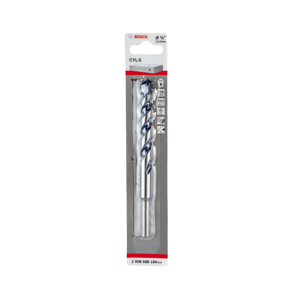 Broca Concreto Blue Granit BOSCH 1/2 X 6 / BOSCH-