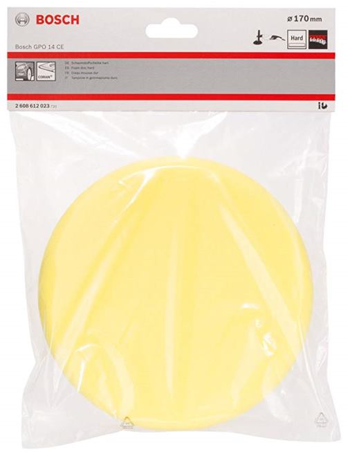 Esponja Pulido Duro 7" Amarillo / VELCRO / BOSCH-