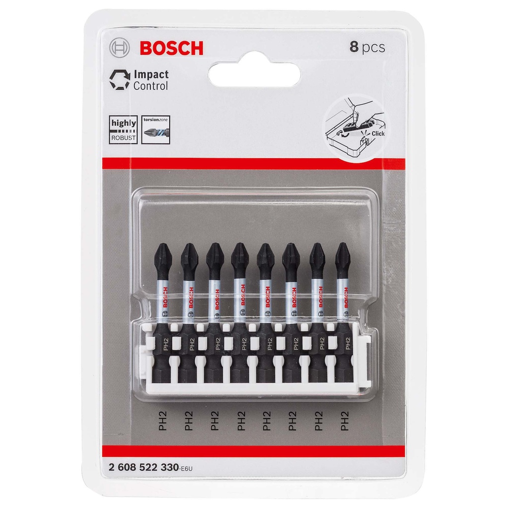 Punta No 2 Philips de 2&quot; BOSCH / Punta Magnetica / IMPACT RE / BOSCH-TABLA-5