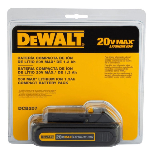 Bateria DEWALT 20 V / 1.3 Ah / DCB207-B3 DEWALT / DEWALT-4-B-2-F