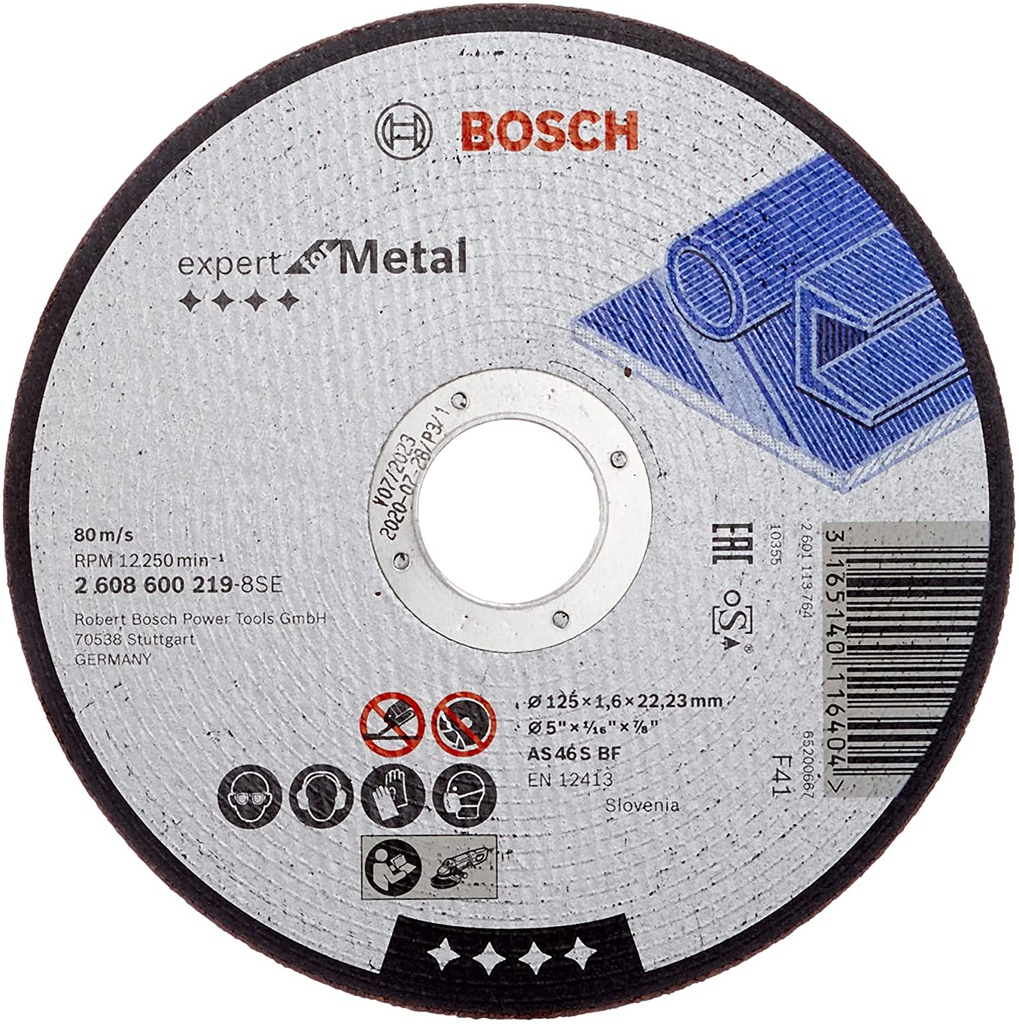 Disco abrasivo 5&quot; Corte metal / EXPERT / 5&quot; X 1/16&quot; X 7/8&quot; (125 X 1.6 X 22.23MM) BOSCH-