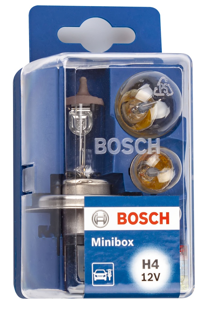 Bombilla BOSCH / KIT DE EMERGENCIA - MINIBOX H4 / H4 / 12V / / BOSCH-5-D-2