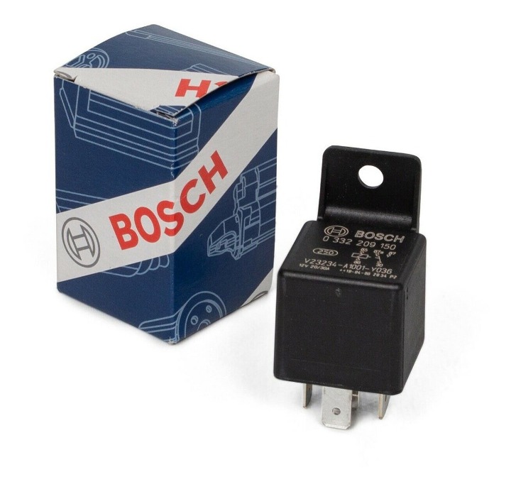 Relay BOSCH 12V / 30 Amp 5 Terminales 87 - 87 / BOSCH-11-C-1