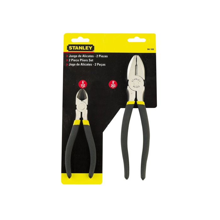 Kit Alicate Electricista 8&quot; Y Corta Alambres 6&quot; STANLEY / DEWALT-