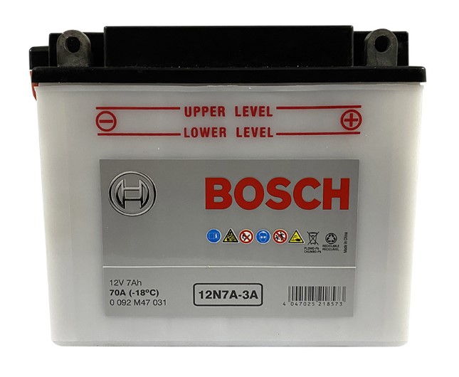 Bateria Moto 12N7A-3A / BOSCH / 7 Ah / BOSCH-
