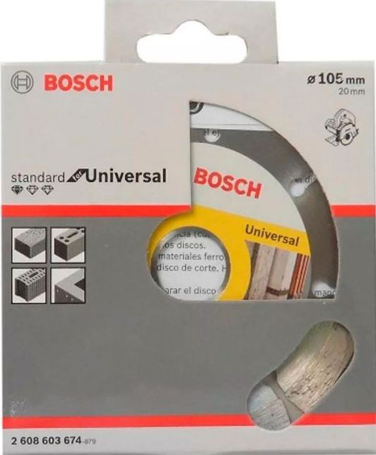 Disco de diamante 4&quot; / CORTADORA MARMOL / SEGMENTADO / BOSCH-7-B-2