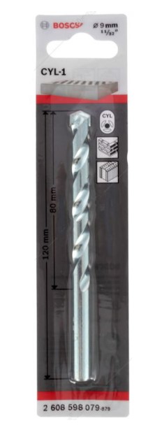 Broca Concreto BOSCH CYL- 9 MM - 11/32  BLISTER / BOSCH-