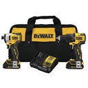 Combo Taladro  DCK279D2-B3 / DCD709+DCF809 / 2 Bateria 1 Cargador / 20 Volt / ATOMIC / DEWALT -7-D-1/17 FONDO
