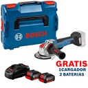 Amoladora 5" BOSCH GWX 18V-10 PC XLOCK / BARETOOL / GRATIS 2-BATERIA + 1-CARGADOR / BOSCH-7-E-5