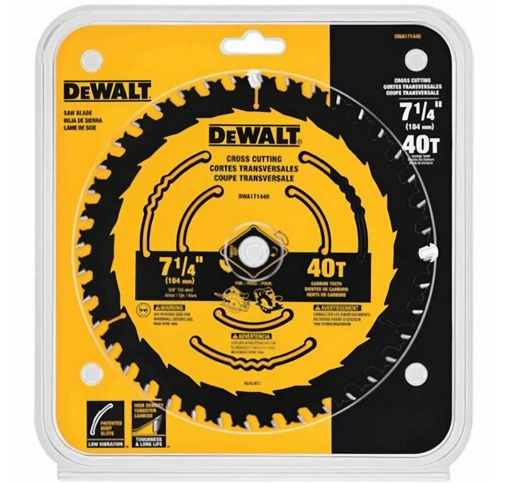 Disco Sierra Circular 7 1/4&quot; 40D DEWALT / DEWALT-Tabla-1