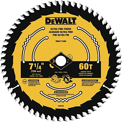 Disco Sierra Circular 7 1/4&quot; 60D DEWALT Corte Fino / DEWALT-Tabla-1