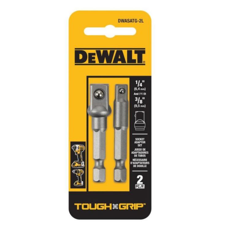 Adaptador Kit- 1/4 / 3/8 / TOUGH GRIP / DEWALT-5-C-2-F-3