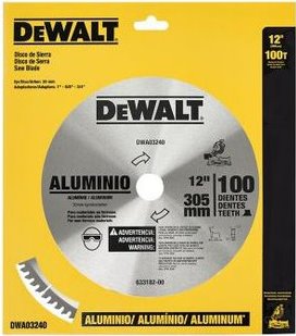 Disco Sierra Circular 12&quot; DEWALT 100 Dientes Aluminio / Eje 5/8&quot; 3/4&quot; 1&quot; DEWALT-2-Tabla-6