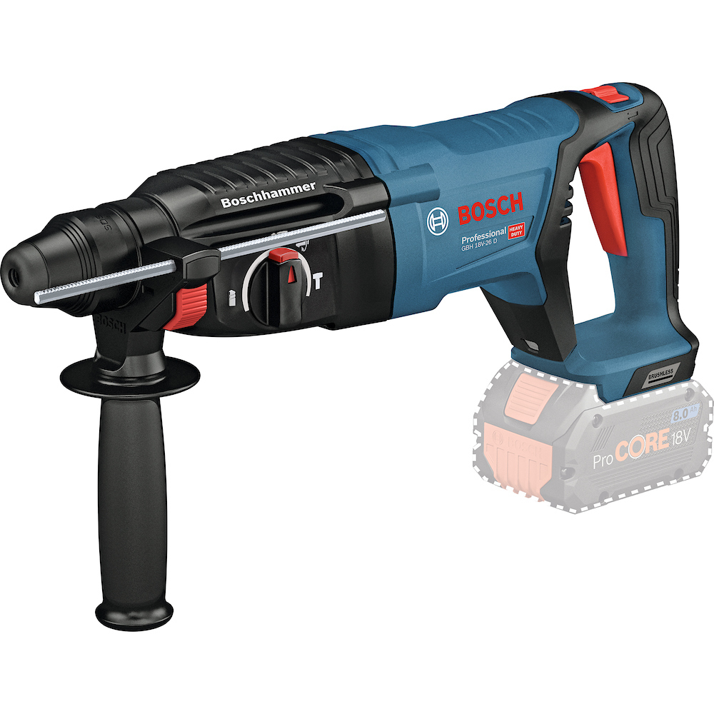 Martillo Perforador 2 KG GBH 18V-26 D / BARETOOL / BOSCH-9-B-2-A