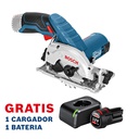 Sierra Circular 3 1/2" / Inalambrica / 12V - GKS 12V-26 / BARETOOL / Gratis 1 Bateria 1 Cargador / BOSCH-6-E-2