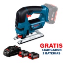Sierra Caladora GST 18 V-LI / BARETOOL / GRATIS 2-BATERIA + 1-CARGADOR / BOSCH-14-B-1-A