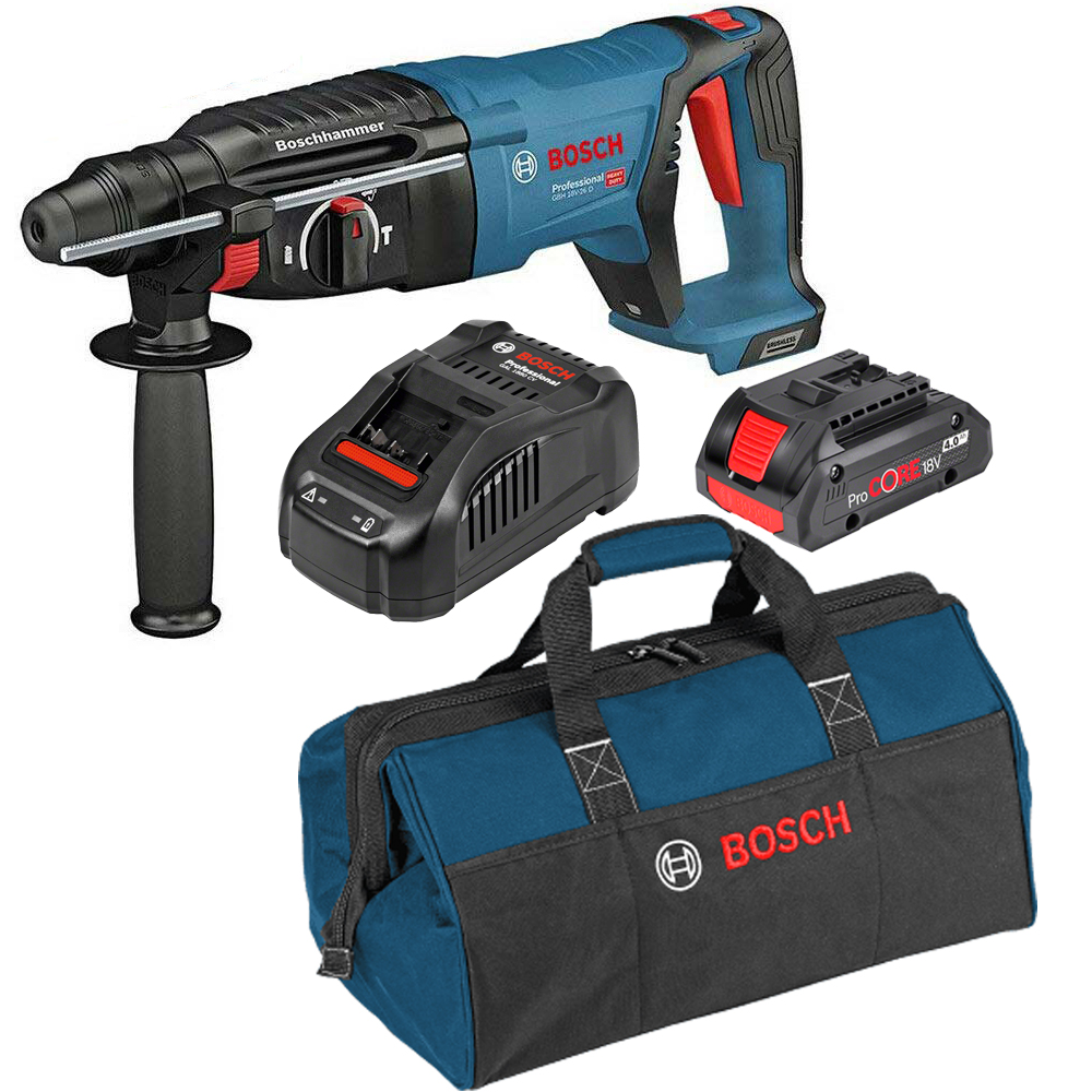 Martillo Perforador 2 KG GBH 18V-26 D / 1-BATERIA PROCORE 4 AMP /BOSCH-