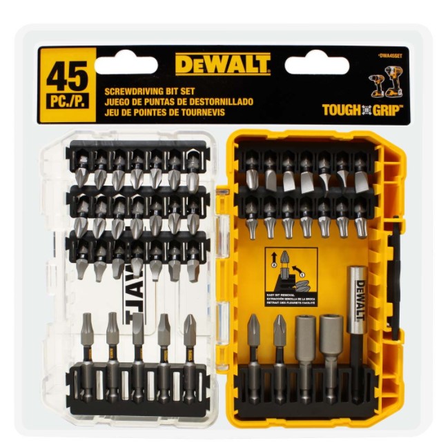 Kit de Puntas Magneticas 45 Piezas Dewalt / DEWALT-4-B-1-A