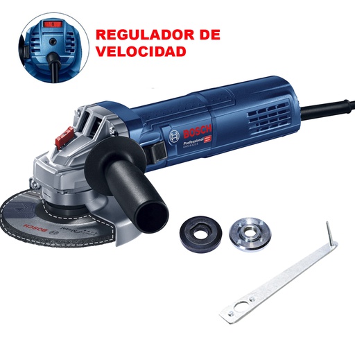 [1396-1G1] Amoladora 5 " BOSCH GWS 9-125 S 900W / Velocidad Variable / EJE 5/8" / BOSCH-7-D-4-A