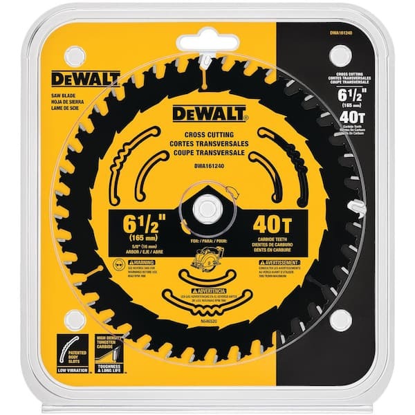 Disco Sierra Circular 6 1/2&quot; 40D DEWALT Corte Fino / DEWALT-Tabla-1