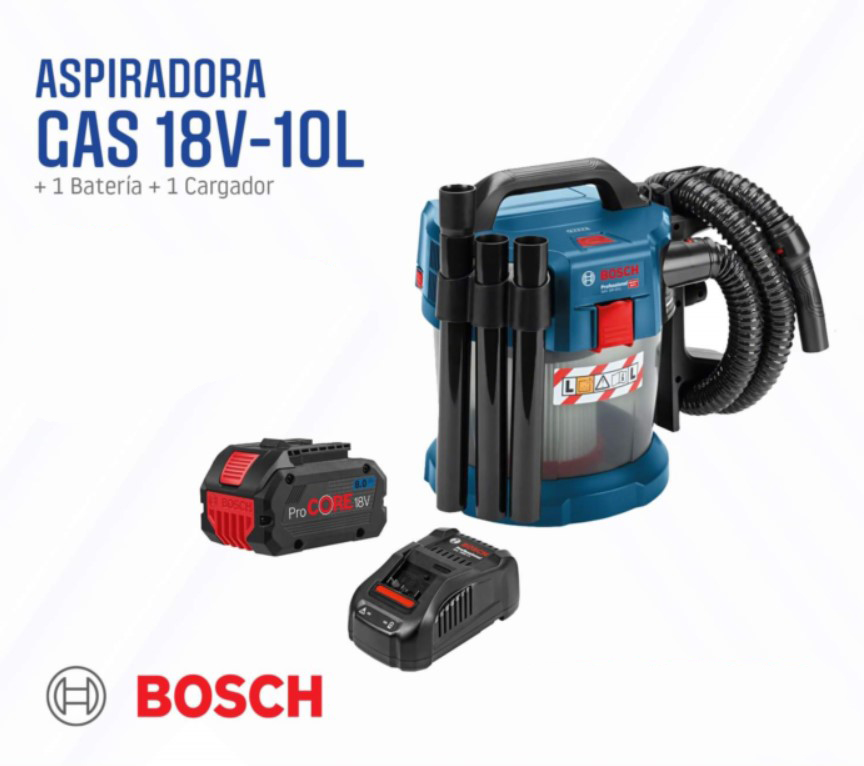 Aspiradora GAS 18V-10L BOSCH / PROCORE 8 AMP / BOSCH-