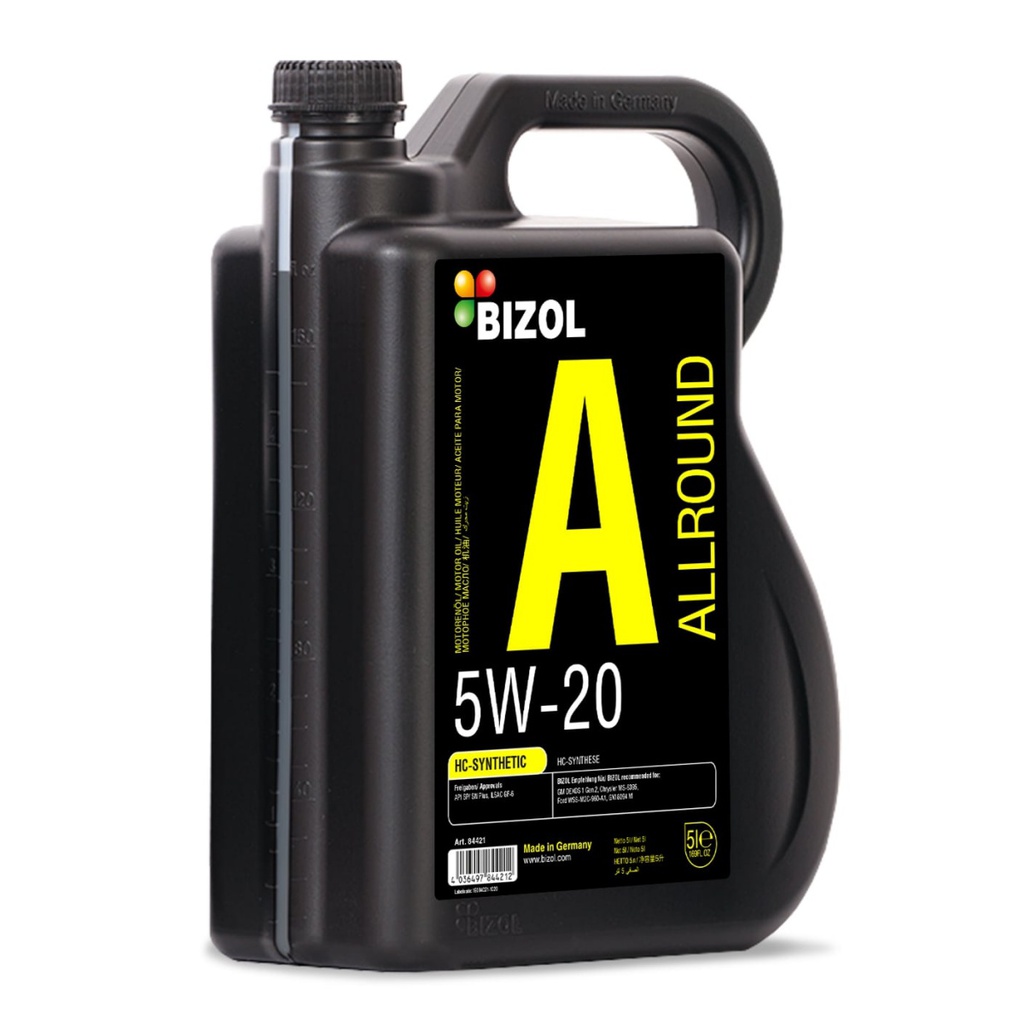 Aceite 5W20 Garrafa 5L - HC SINTETICO / BIZOL / BOSCH-