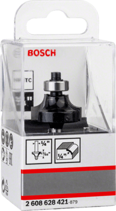 Fresa Router Redondear Canto 1/4&quot; x 1/4&quot; / BOSCH-