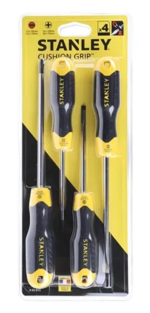 Desarmadores 2 Phillips y 2 Castigadera STANLEY / 4 UNIDADES / DEWALT-