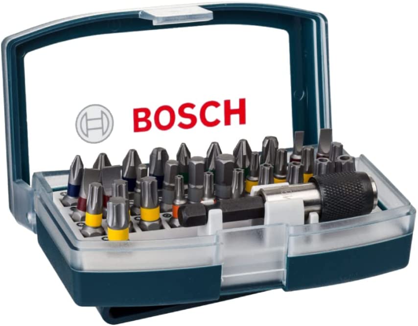 Juego de 32 Piezas Puntas Atornillador / Clip de Cinturon /  DESTORNILLADOR / BOSCH-8-C-1