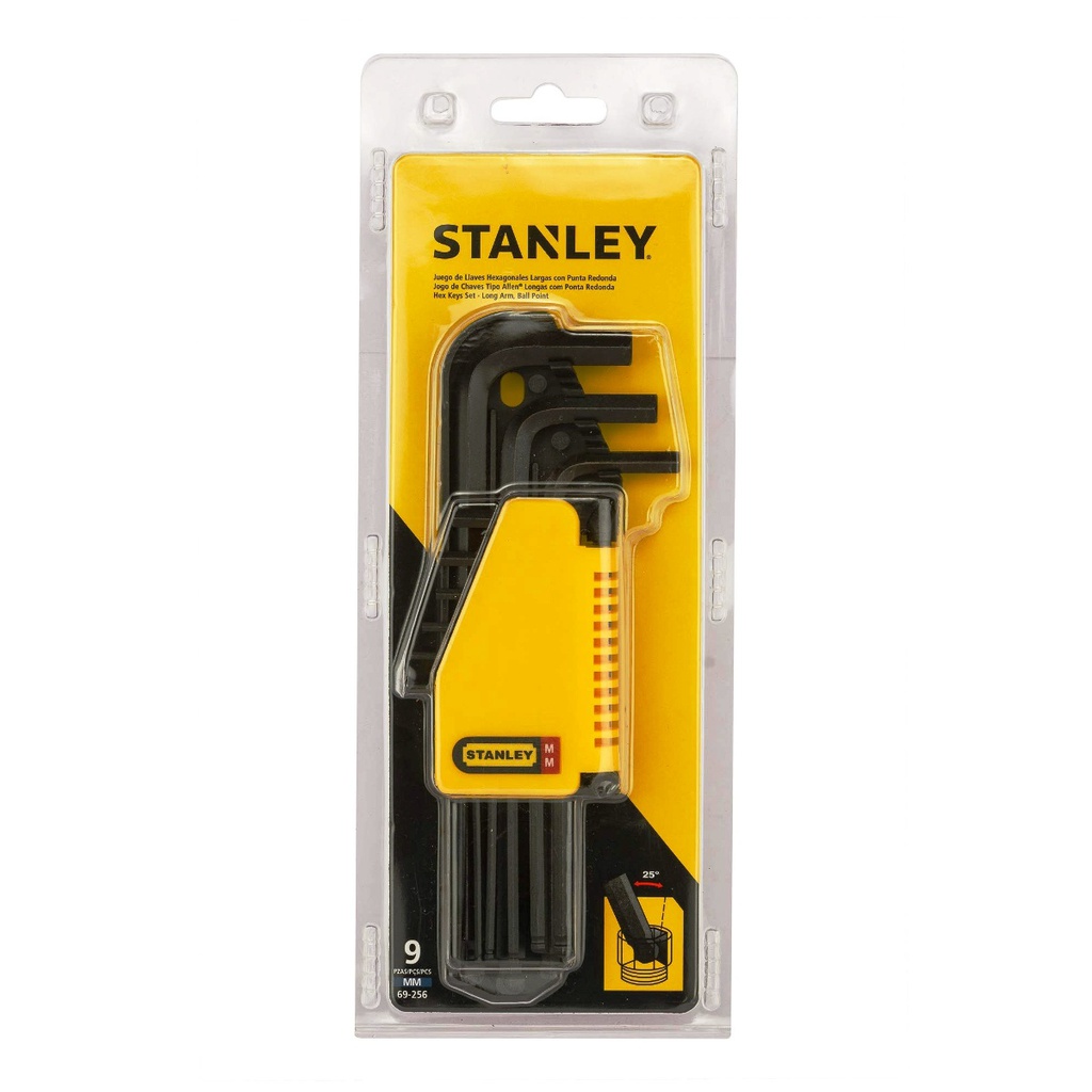 Llaves Hexagonales Largas / Allen Pro / 9 Unidades, METRICAS 1.5 A 10 MM STANLEY / DEWALT-TABLA-B2