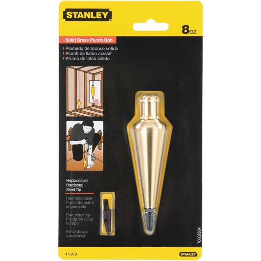 Plomada 8 oz / 227 mm / STANLEY  / DEWALT-