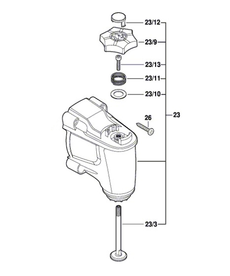 Carcasa Dremel MM35 / BOSCH-3-E-2-C