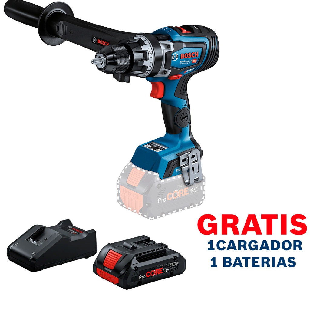 Taladro inalambrico 18V BOSCH GSB 18V-150 C / BITURBO / BARETOOL / BOSCH-7-E-5-H